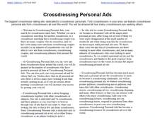 Tablet Screenshot of crossdressingpersonalads.com